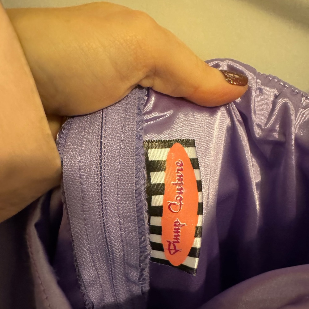 Pinup Couture Lavender Casual Dress - Picture 2 of 6